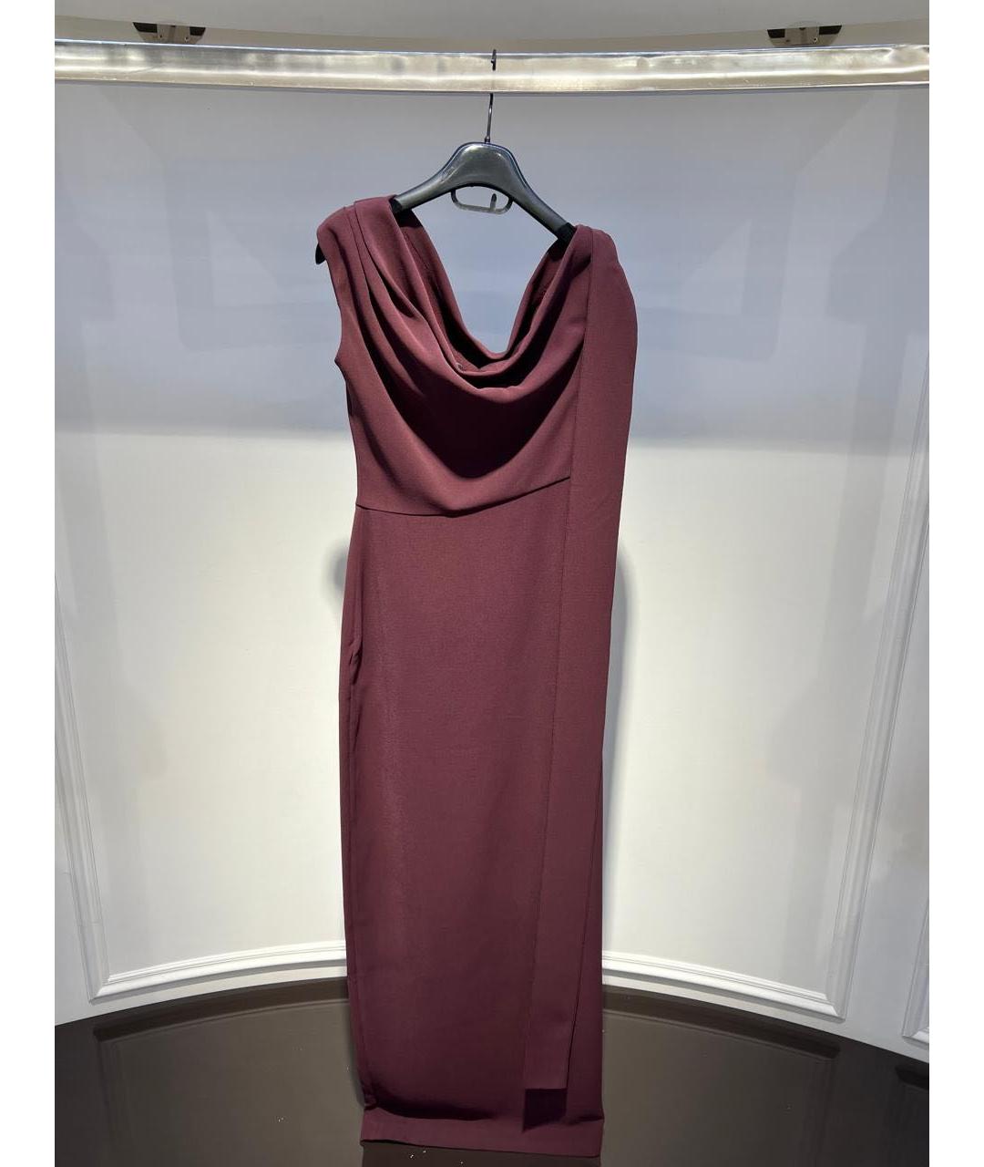 SOLACE LONDON Бордовое коктейльное платье, фото 3