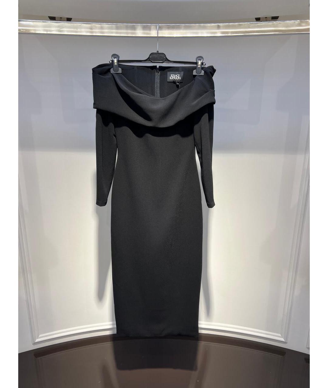 SOLACE LONDON Черное коктейльное платье, фото 2