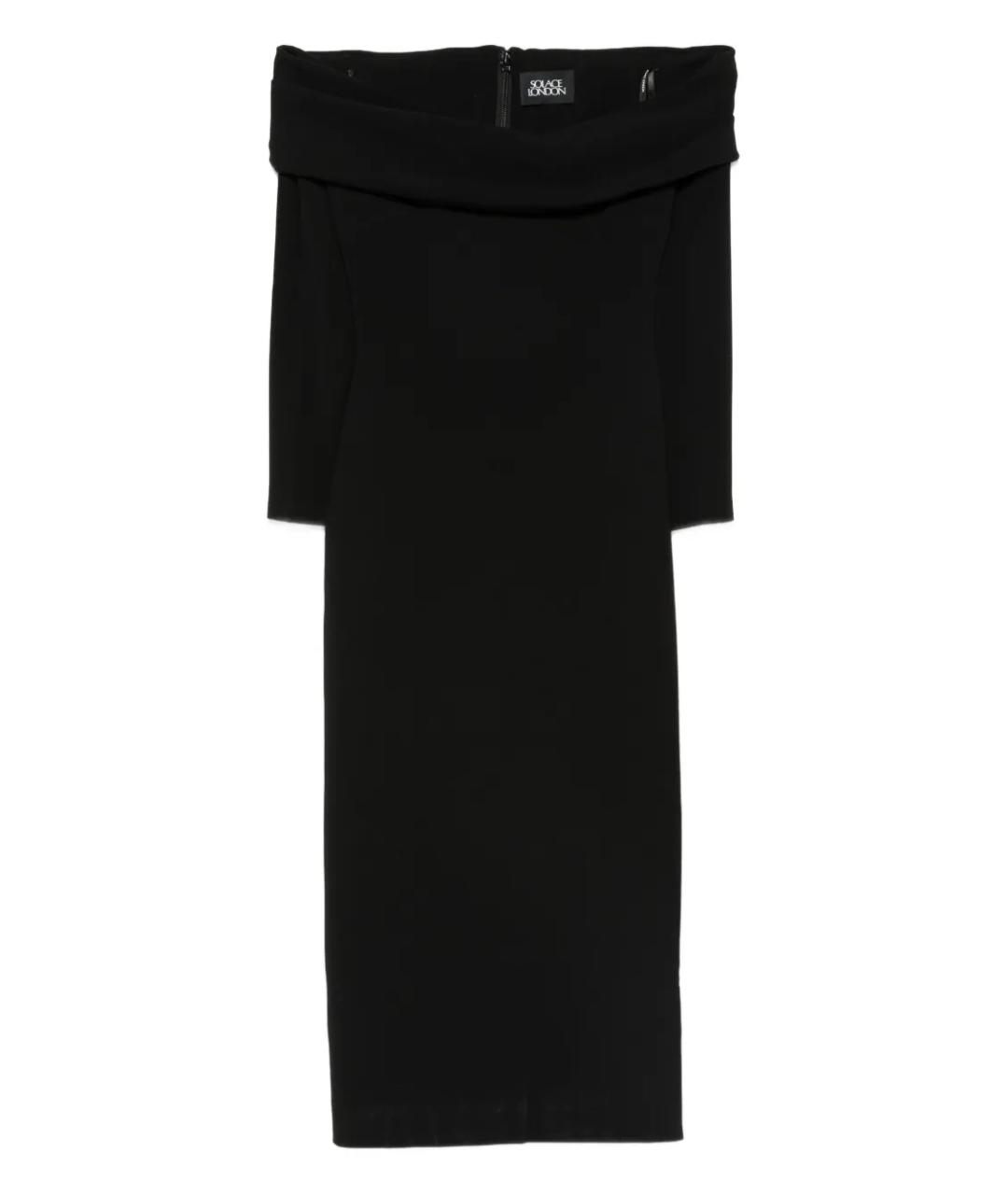 SOLACE LONDON Черное коктейльное платье, фото 1