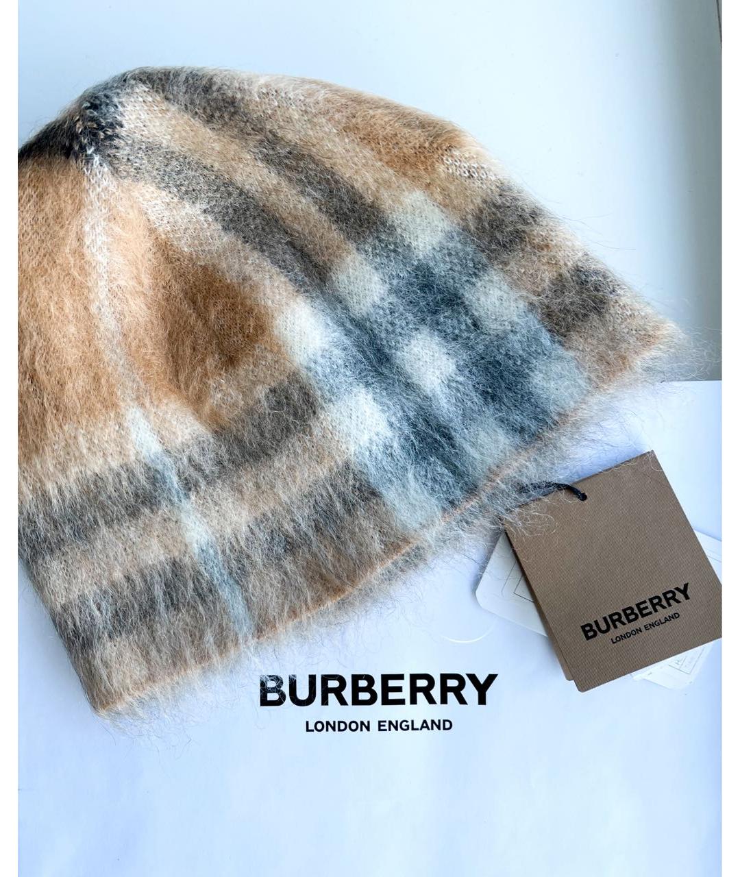 BURBERRY Шерстяная шапка, фото 2
