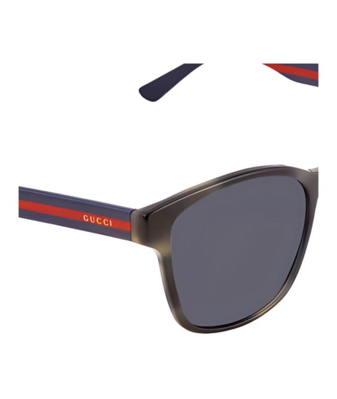 GUCCI Черные пластиковые солнцезащитные очки, фото 2