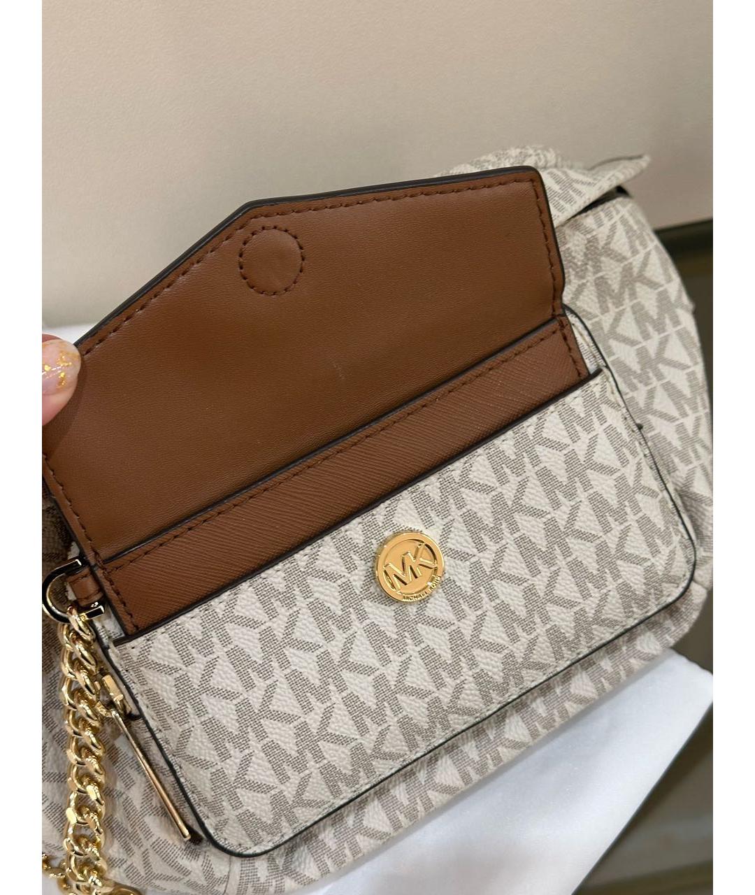MICHAEL KORS Бежевая поясная сумка, фото 6