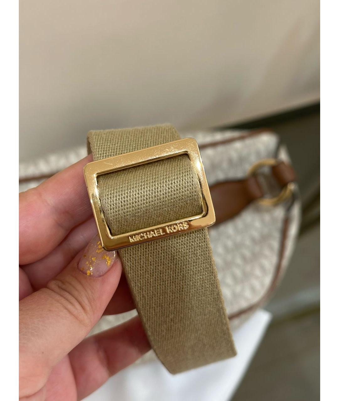 MICHAEL KORS Бежевая поясная сумка, фото 5