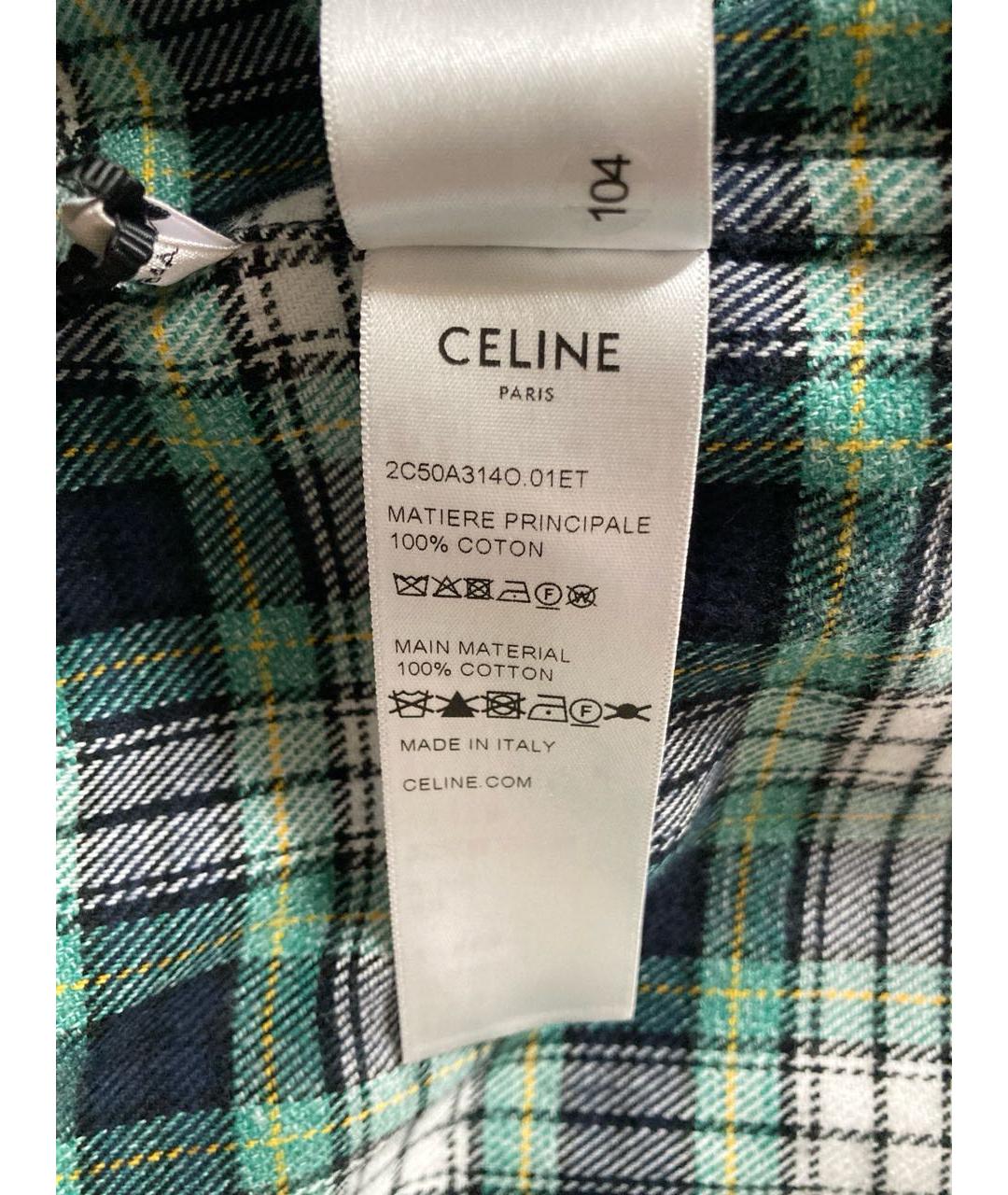 CELINE Мульти хлопковая рубашка, фото 6