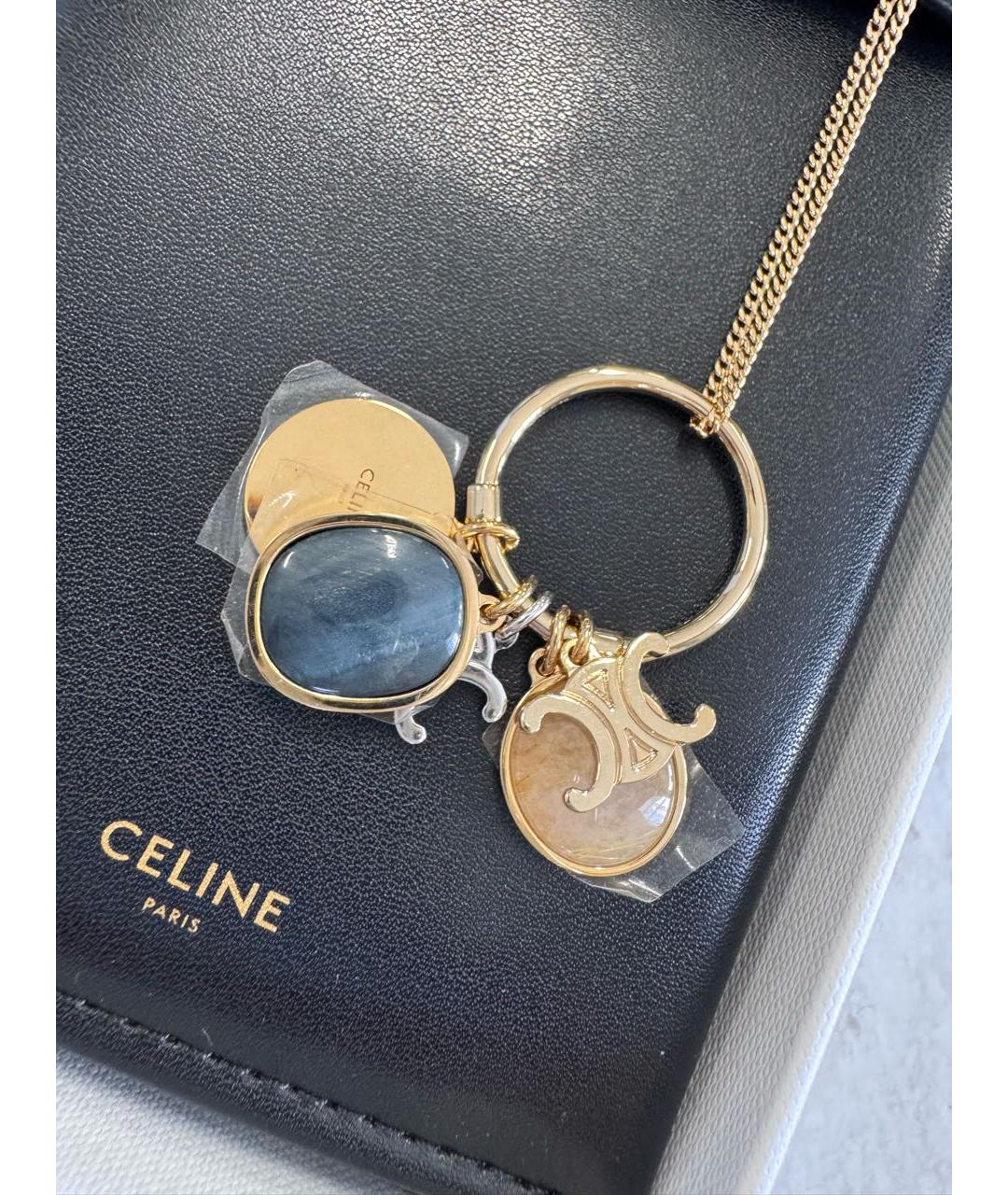 CELINE Золотая латунная подвеска, фото 4