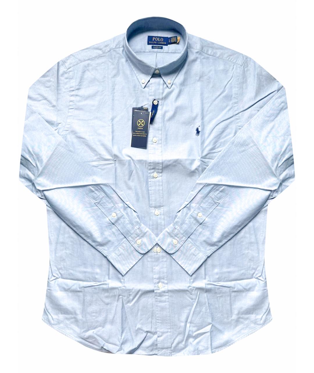 POLO RALPH LAUREN Голубая хлопковая классическая рубашка, фото 1