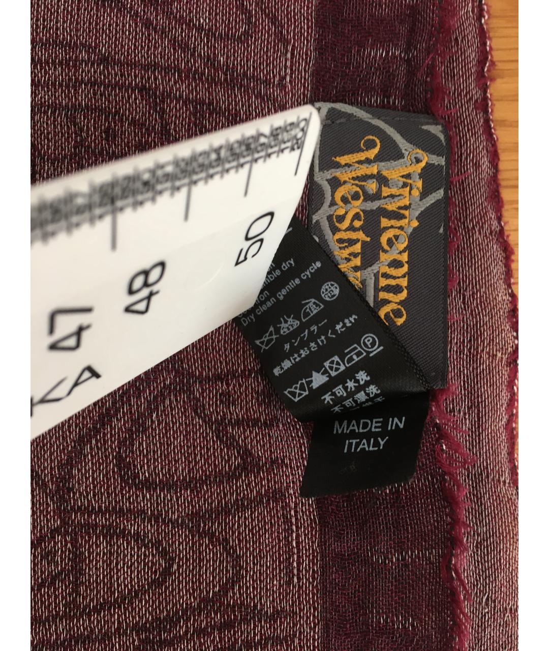 VIVIENNE WESTWOOD Фиолетовый хлопковый платок, фото 4