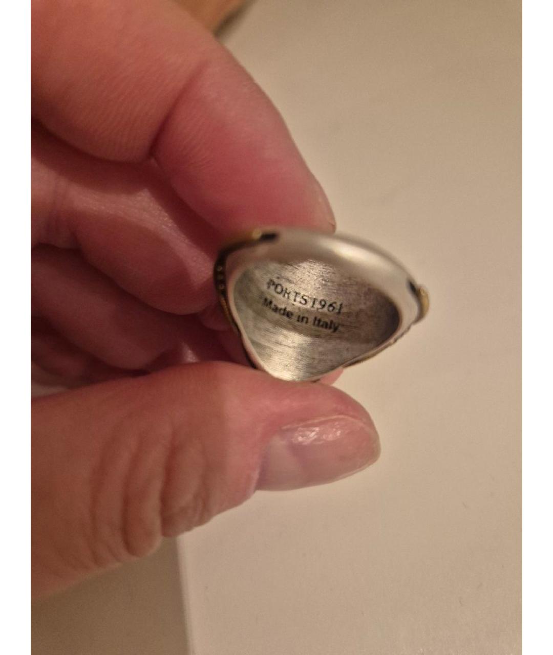 PORTS 1961 Бордовое металлическое кольцо, фото 3