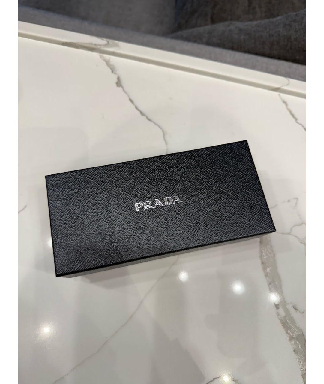 PRADA Черные металлические солнцезащитные очки, фото 4