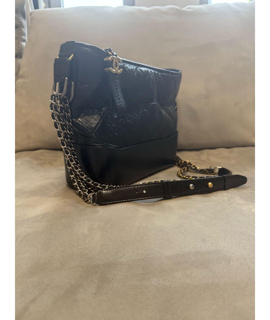 CHANEL Черная кожаная сумка тоут, фото 2