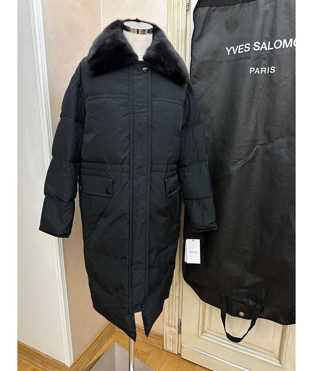 YVES SALOMON Черный пуховик, фото 3