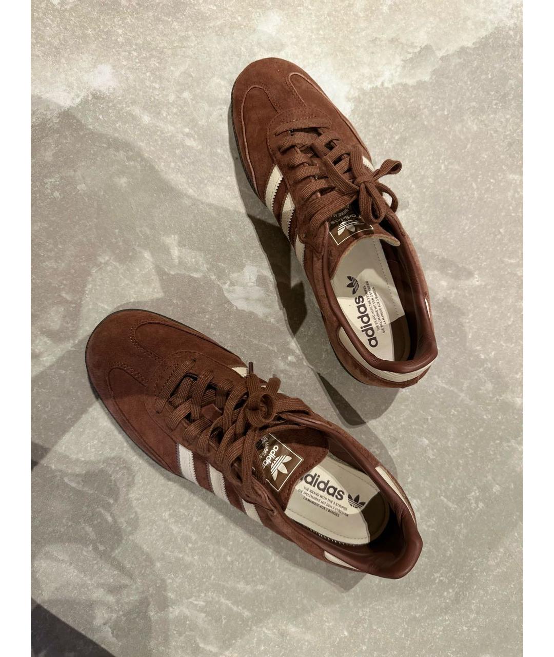 ADIDAS Коричневые замшевые низкие кроссовки / кеды, фото 6