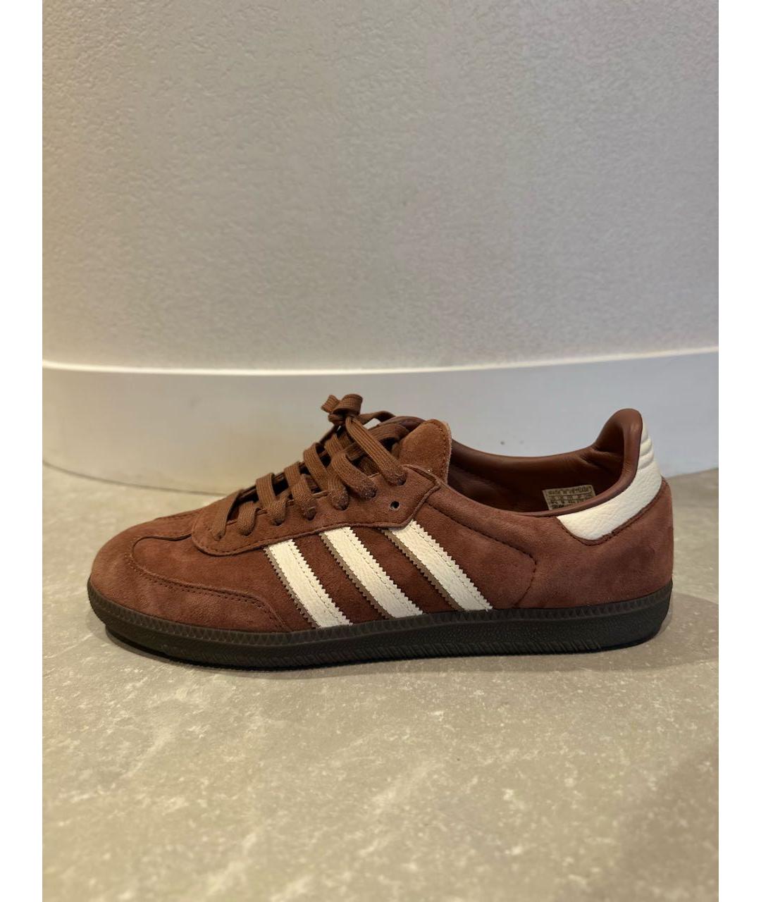 ADIDAS Коричневые замшевые низкие кроссовки / кеды, фото 8