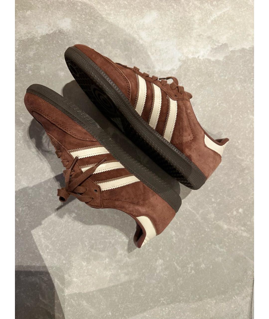 ADIDAS Коричневые замшевые низкие кроссовки / кеды, фото 7