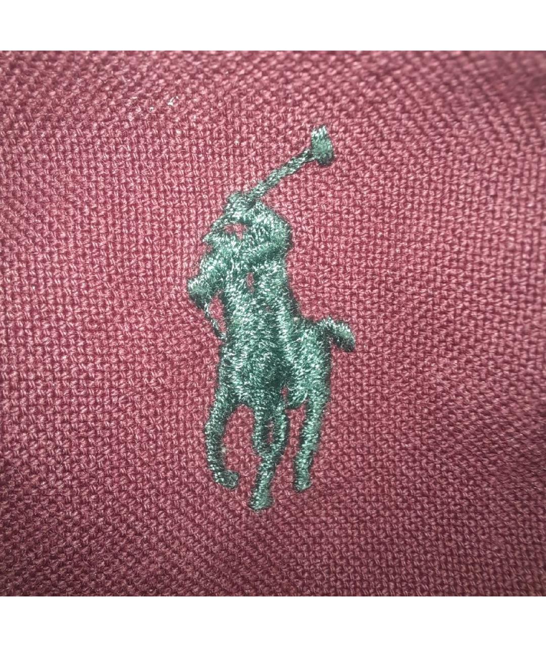 RALPH LAUREN Бордовая хлопковая кэжуал рубашка, фото 5