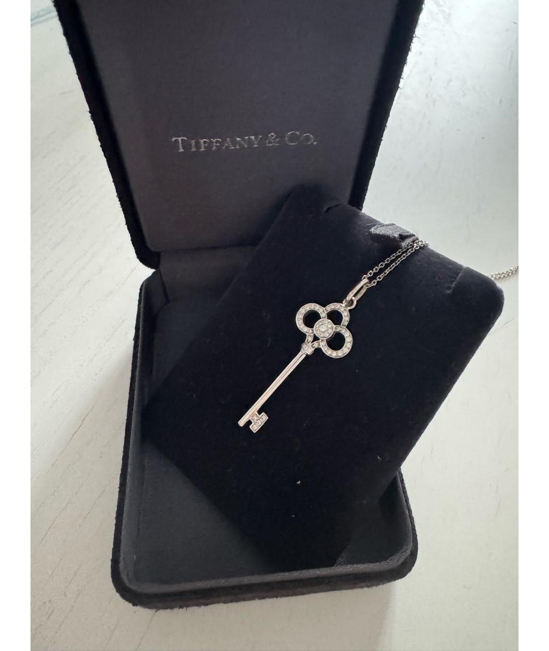 TIFFANY&CO Белая подвеска из белого золота, фото 4