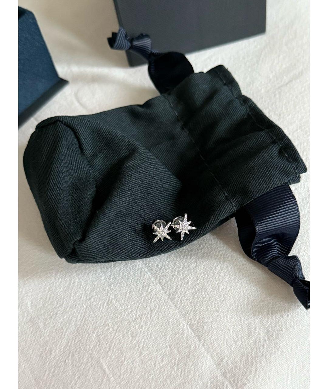 APM Monaco Белые серебряные серьги, фото 3