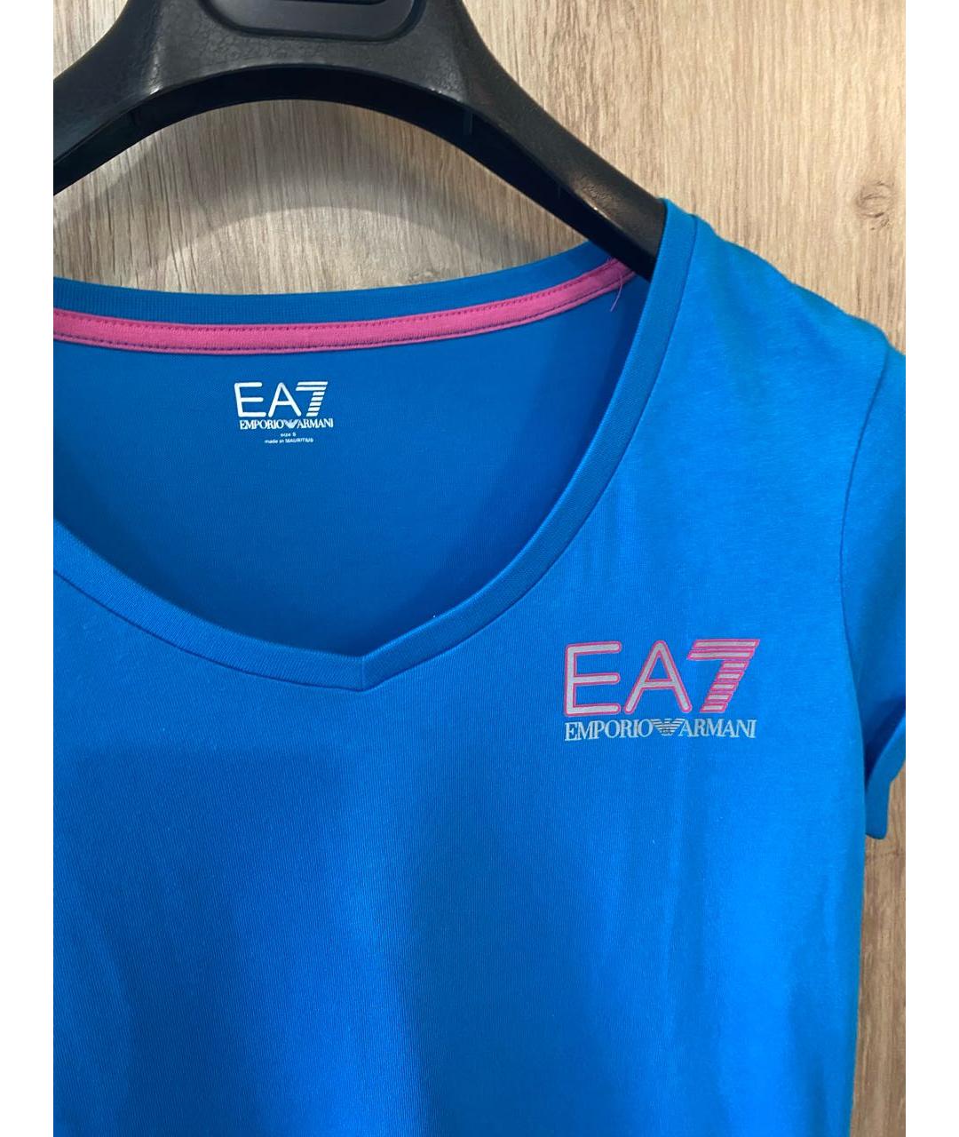 EA7 Синяя футболка, фото 2