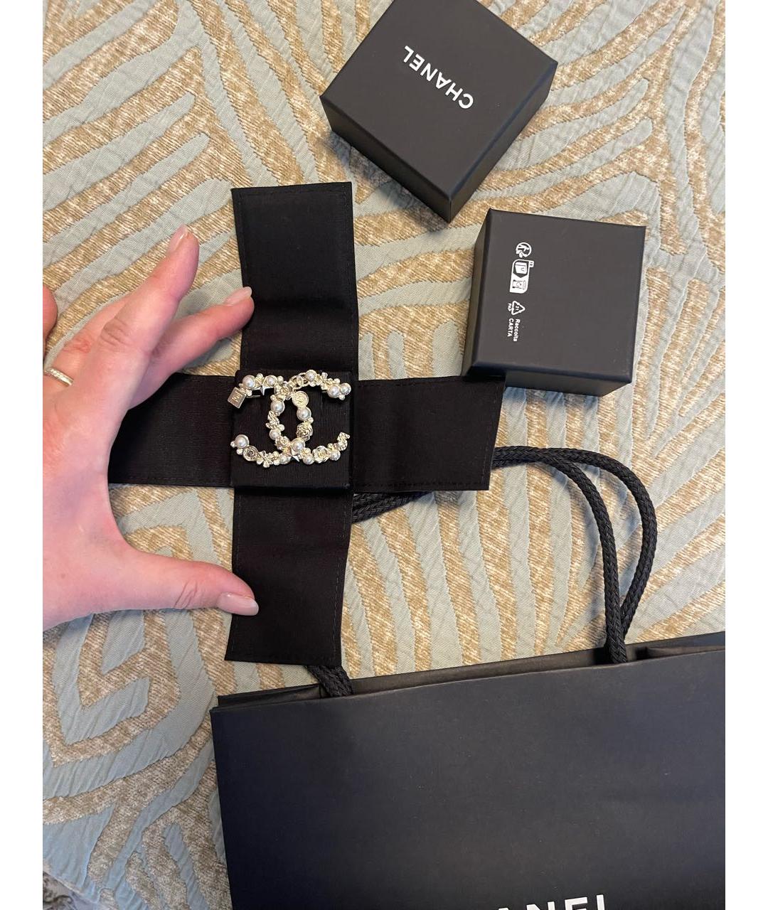 CHANEL Золотая металлическая булавка / брошь, фото 3