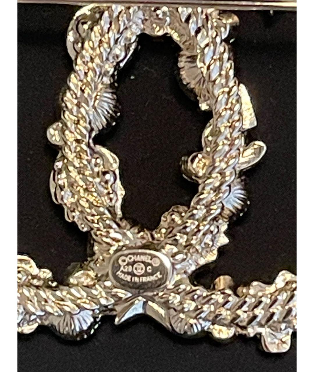 CHANEL Золотая металлическая булавка / брошь, фото 4