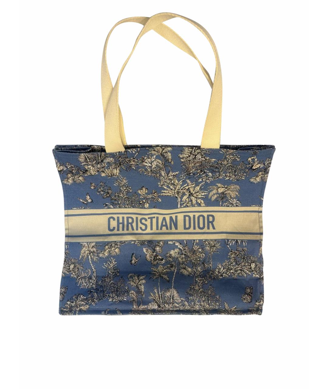 CHRISTIAN DIOR Мульти хлопковая пляжная сумка, фото 1