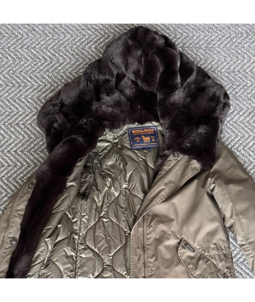 WOOLRICH Хаки полиамидовая парка, фото 4