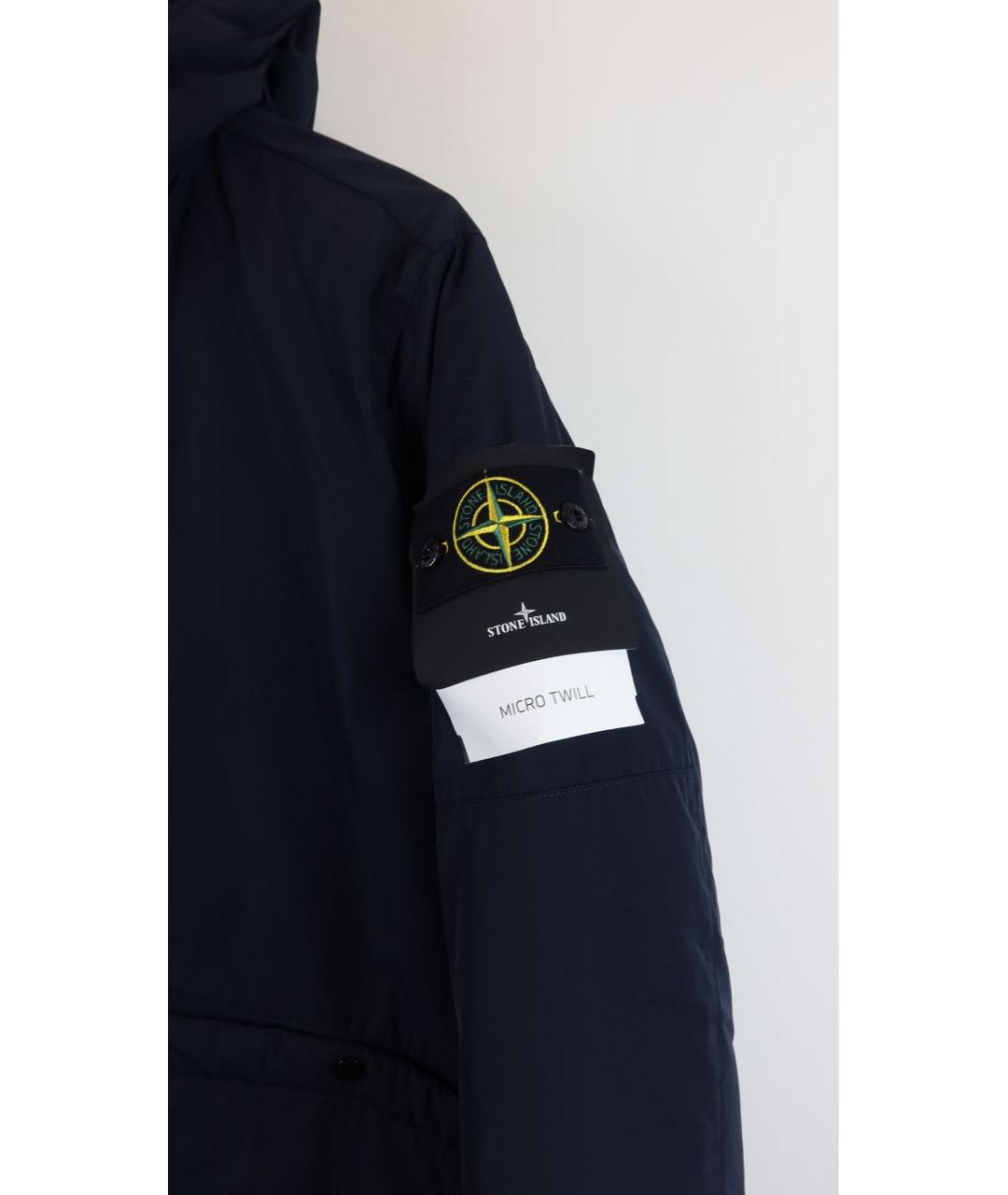 STONE ISLAND Темно-синяя парка, фото 5