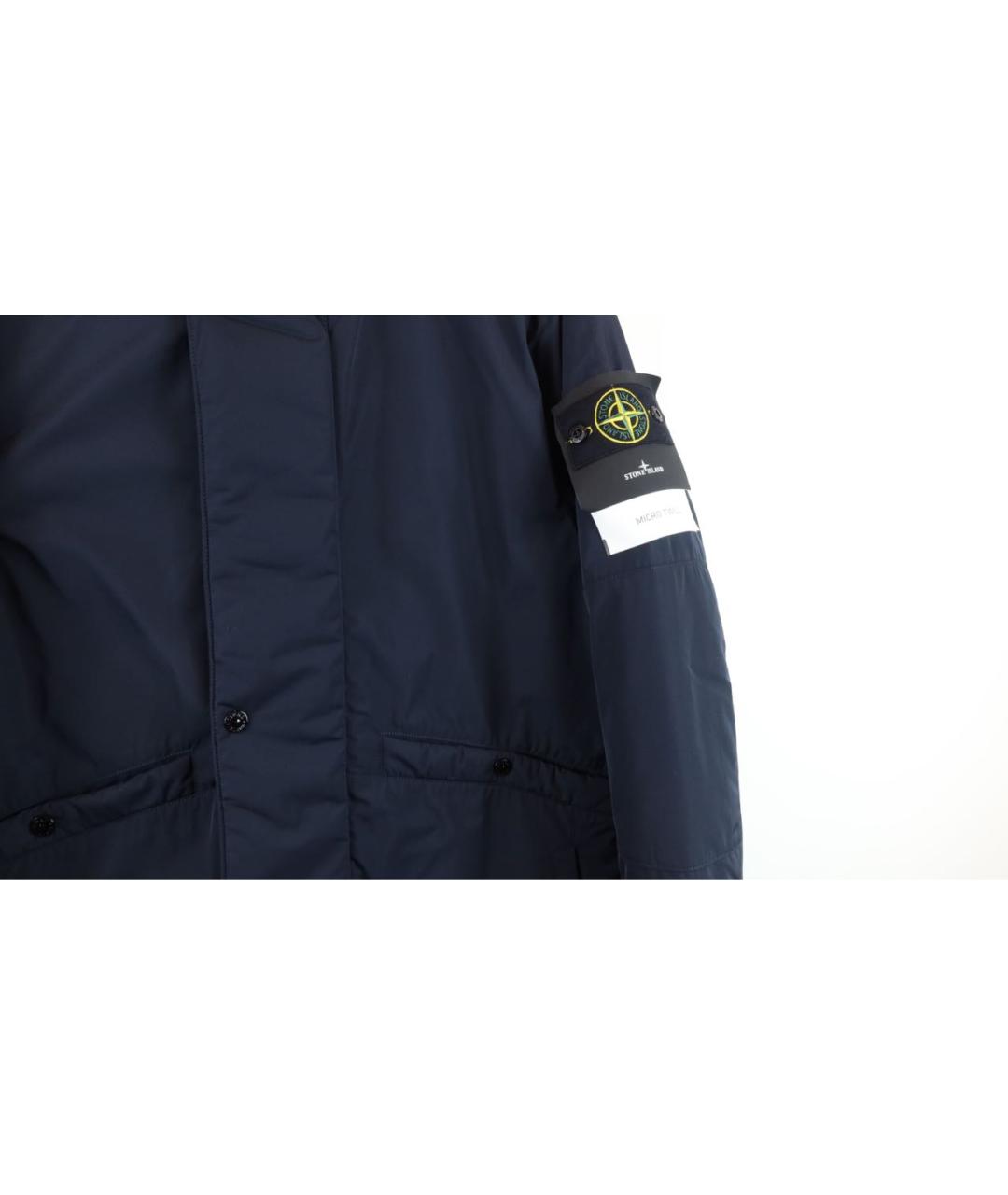 STONE ISLAND Темно-синяя парка, фото 4