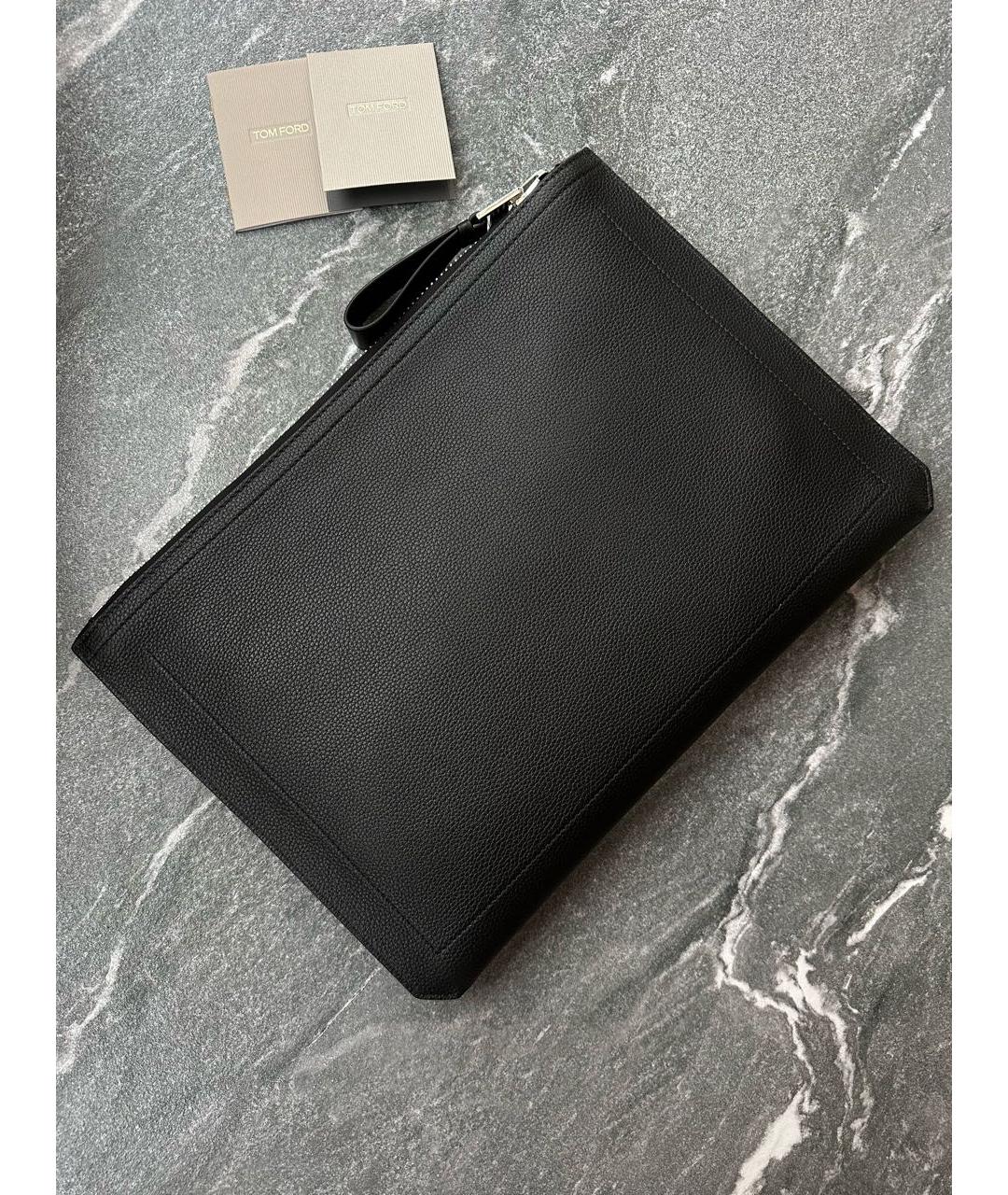 TOM FORD Черная кожаная папка для документов, фото 6