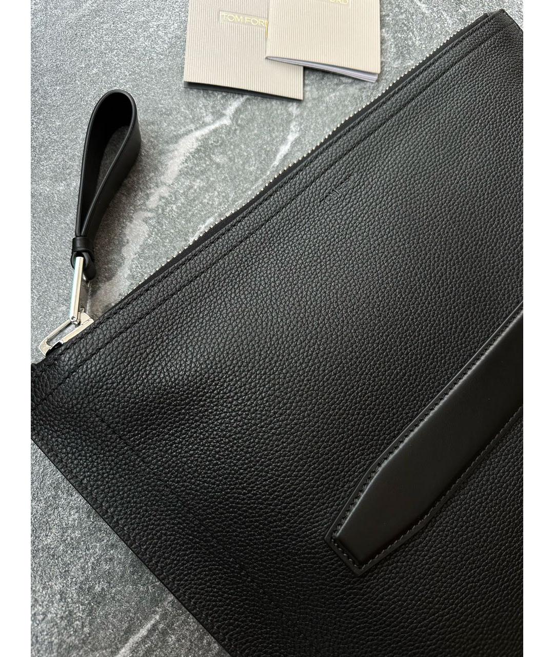 TOM FORD Черная кожаная папка для документов, фото 7