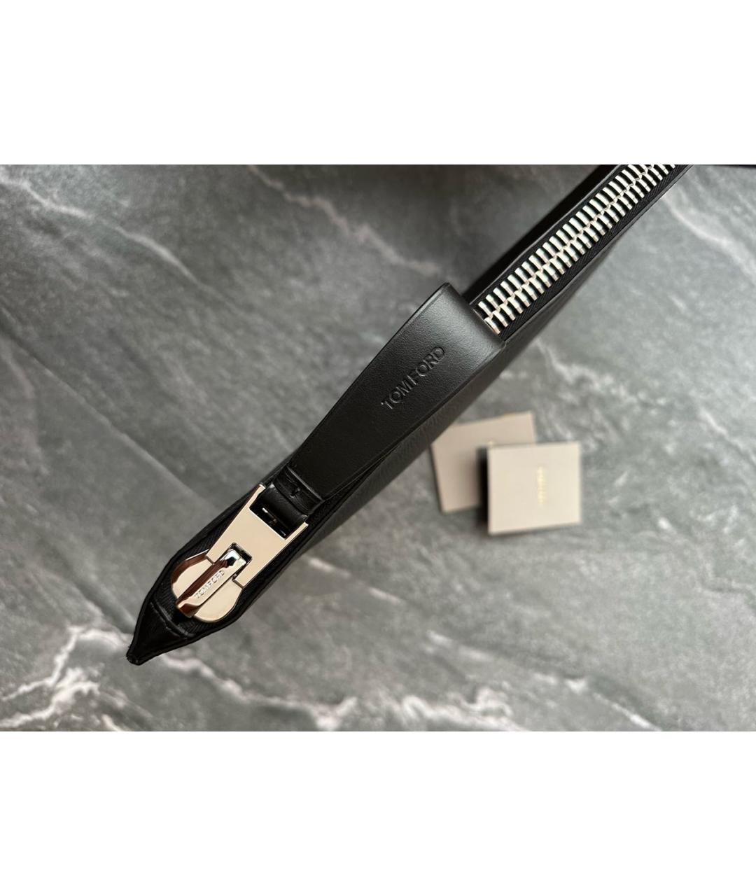 TOM FORD Черная кожаная папка для документов, фото 5