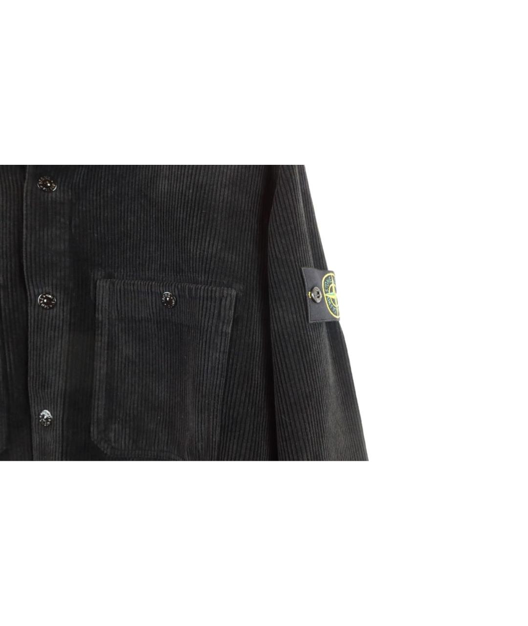 STONE ISLAND Черная кэжуал рубашка, фото 4