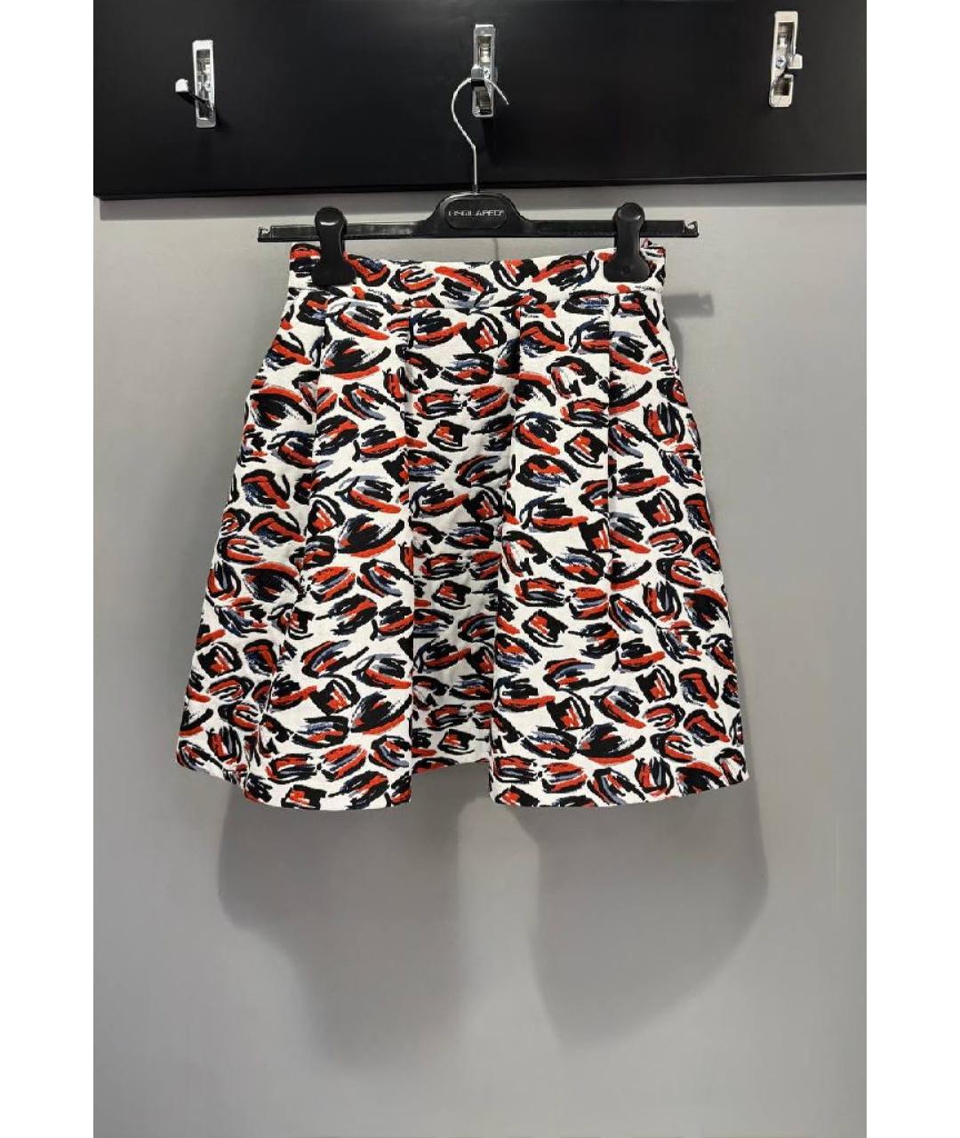 HUGO Мульти полиэстеровая юбка мини, фото 10