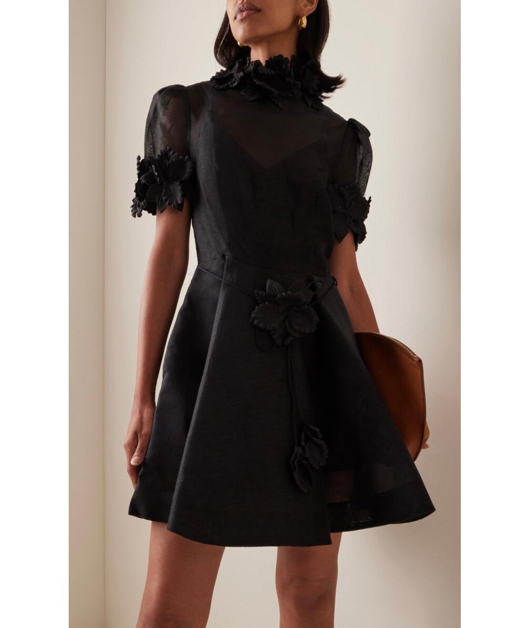 ZIMMERMANN Черное коктейльное платье, фото 3