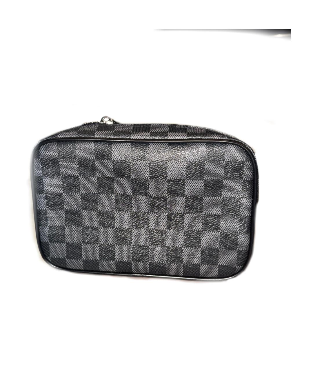 LOUIS VUITTON Черная косметичка, фото 3