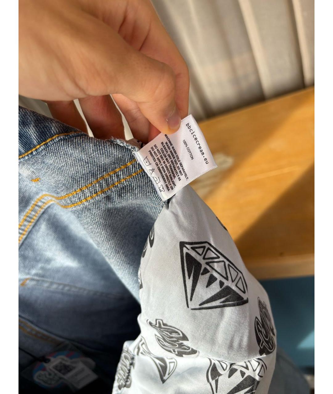 BILLIONAIRE BOYS CLUB Голубые хлопковые прямые джинсы, фото 7