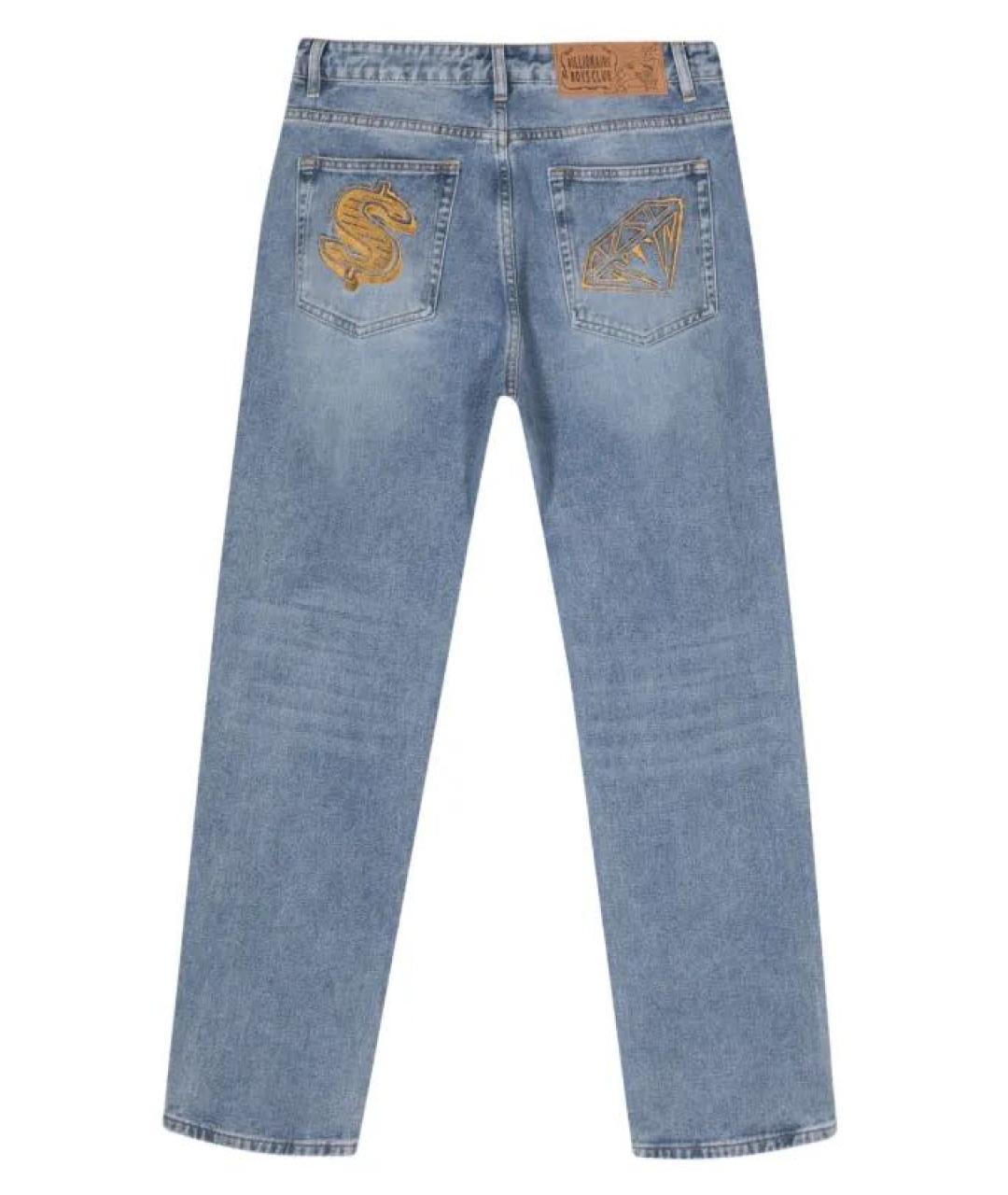 BILLIONAIRE BOYS CLUB Голубые хлопковые прямые джинсы, фото 3