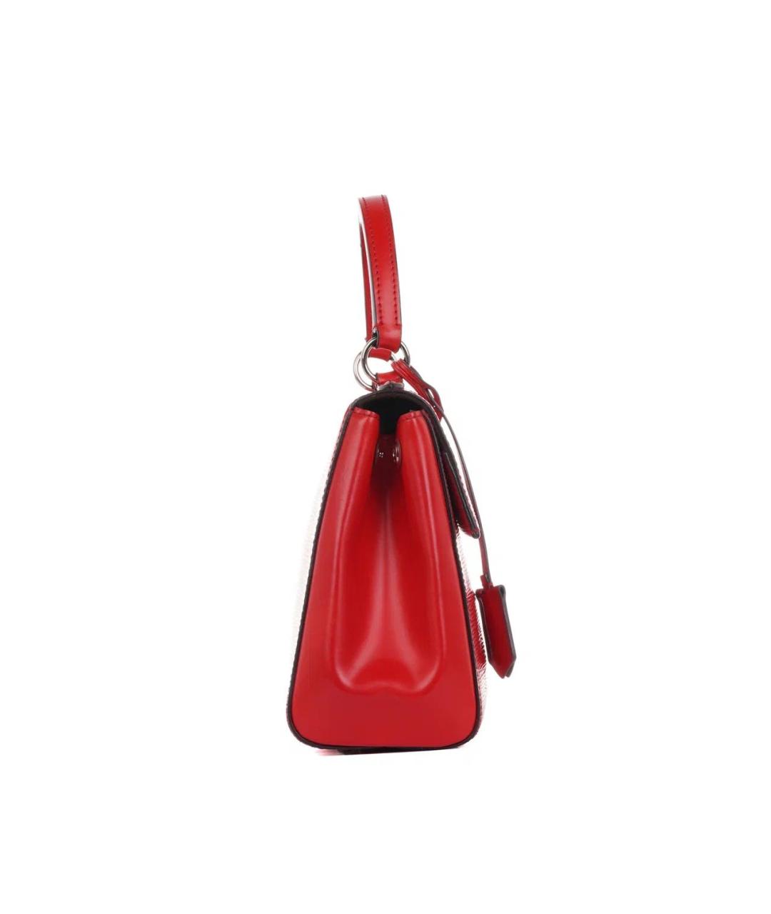 LOUIS VUITTON Красная кожаная сумка с короткими ручками, фото 4