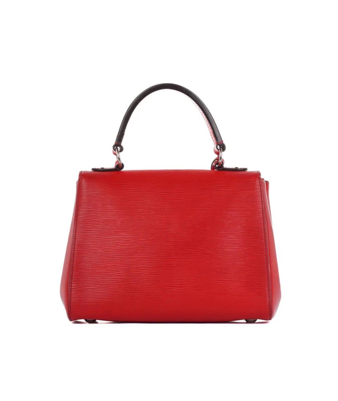 LOUIS VUITTON Красная кожаная сумка с короткими ручками, фото 2