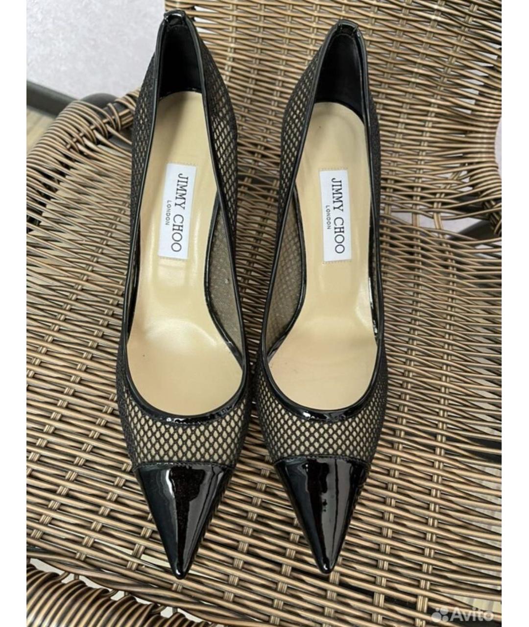 JIMMY CHOO Черные туфли из лакированной кожи, фото 2