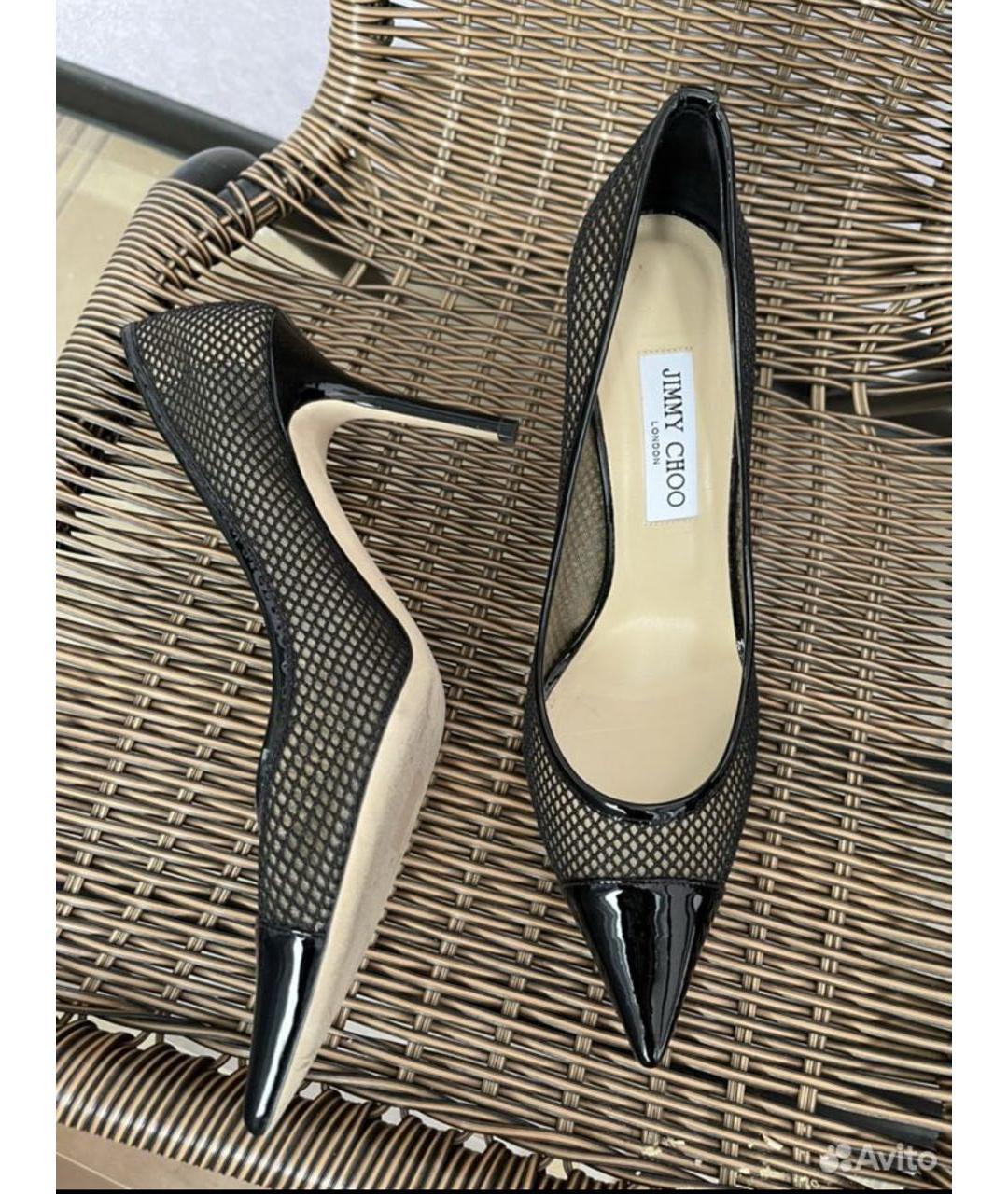 JIMMY CHOO Черные туфли из лакированной кожи, фото 5