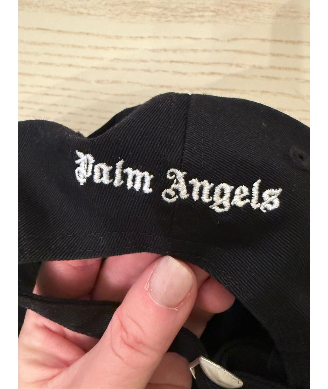 PALM ANGELS Черная хлопковая кепка/бейсболка, фото 7