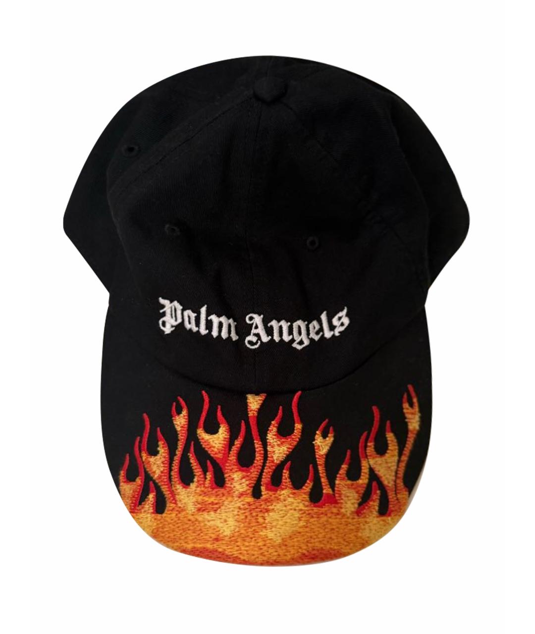 PALM ANGELS Черная хлопковая кепка/бейсболка, фото 1