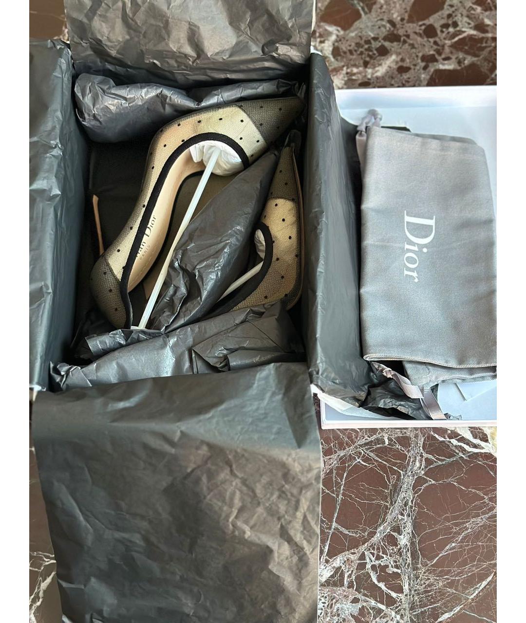 CHRISTIAN DIOR Черные замшевые туфли, фото 3