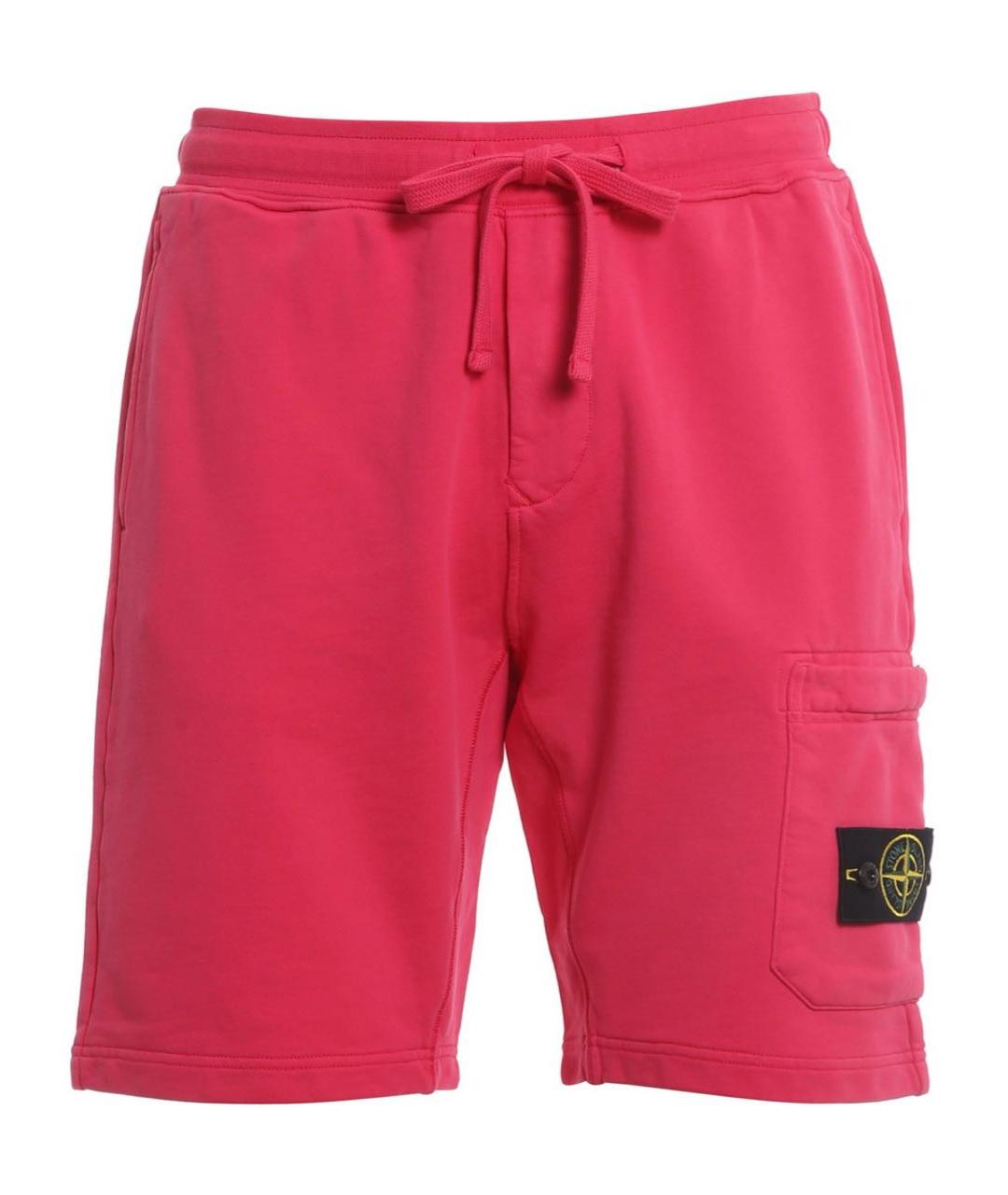 STONE ISLAND Розовые хлопковые шорты, фото 1