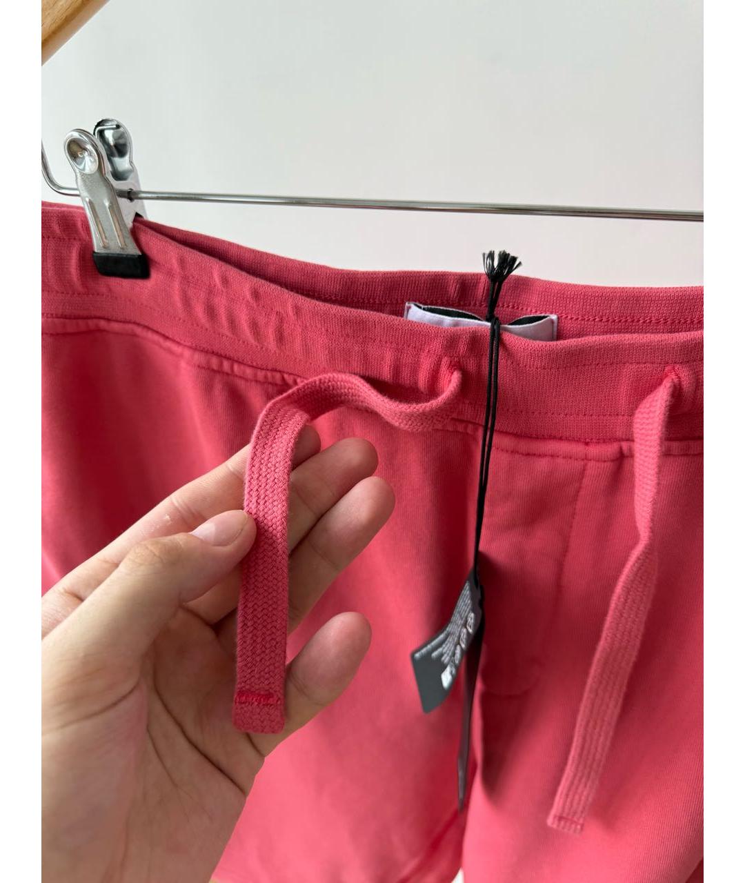 STONE ISLAND Розовые хлопковые шорты, фото 4