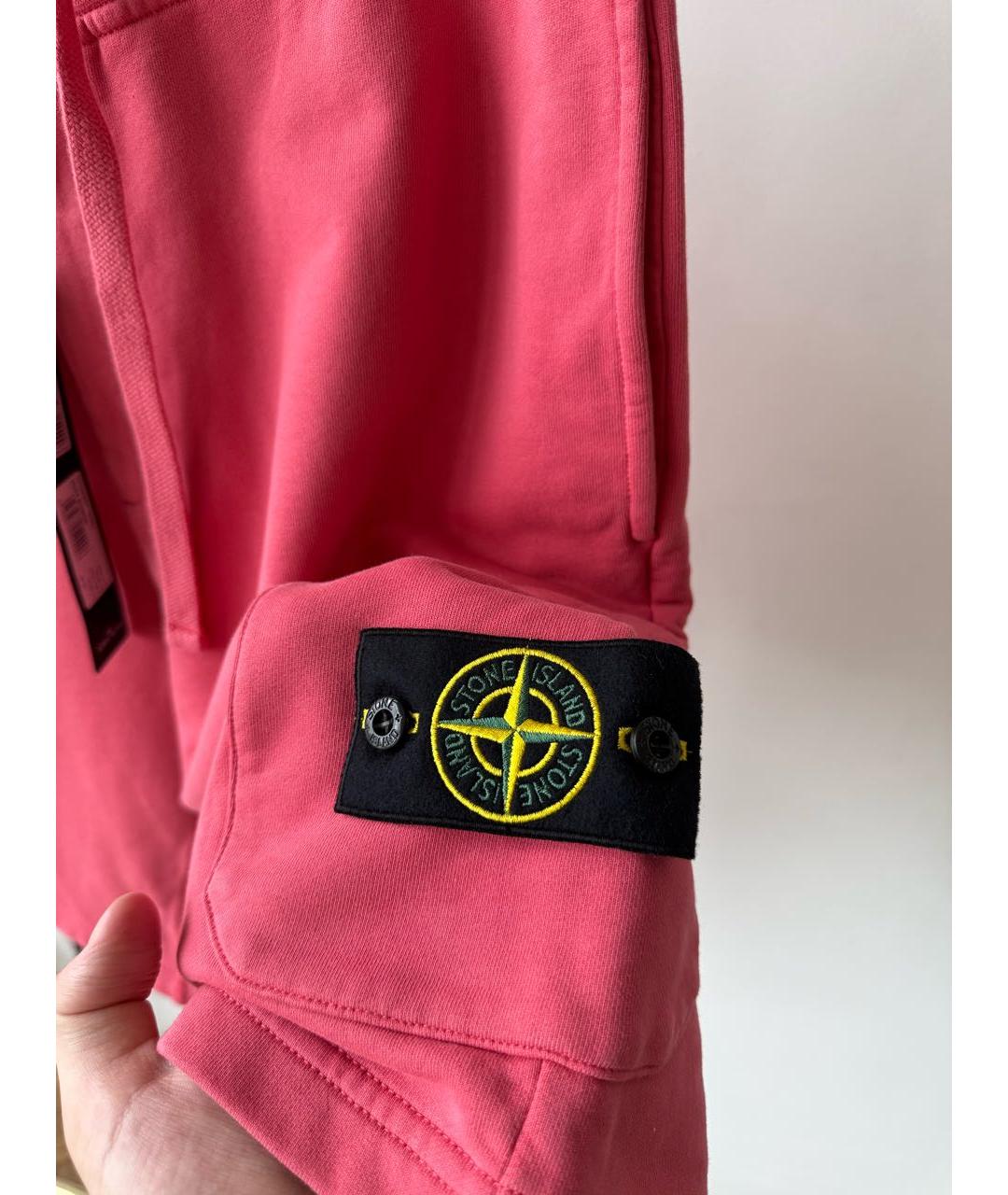 STONE ISLAND Розовые хлопковые шорты, фото 5