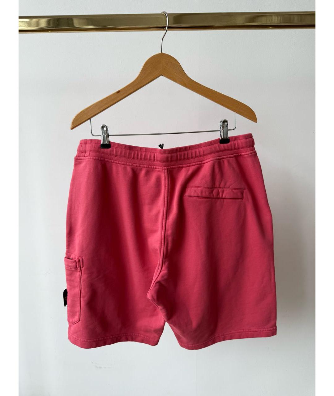 STONE ISLAND Розовые хлопковые шорты, фото 8