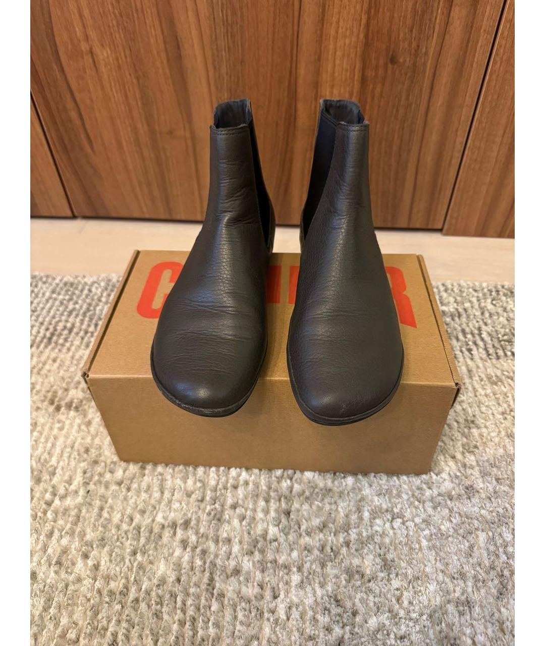 Camper Зеленые кожаные ботинки, фото 2