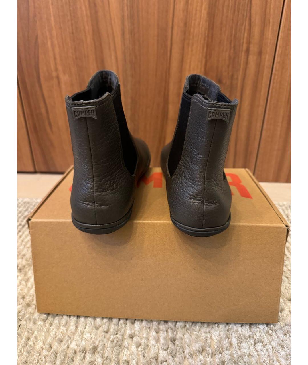 Camper Зеленые кожаные ботинки, фото 4